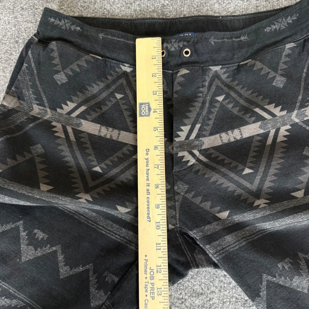 Polo Ralph Lauren Mens M Gray Aztec Southwestern Jogger Sweatpants Fleece Lounge